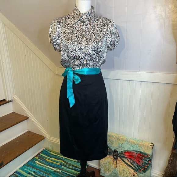 Worthington pencil skirt with back kick pleats 6 - Picture 4 of 12